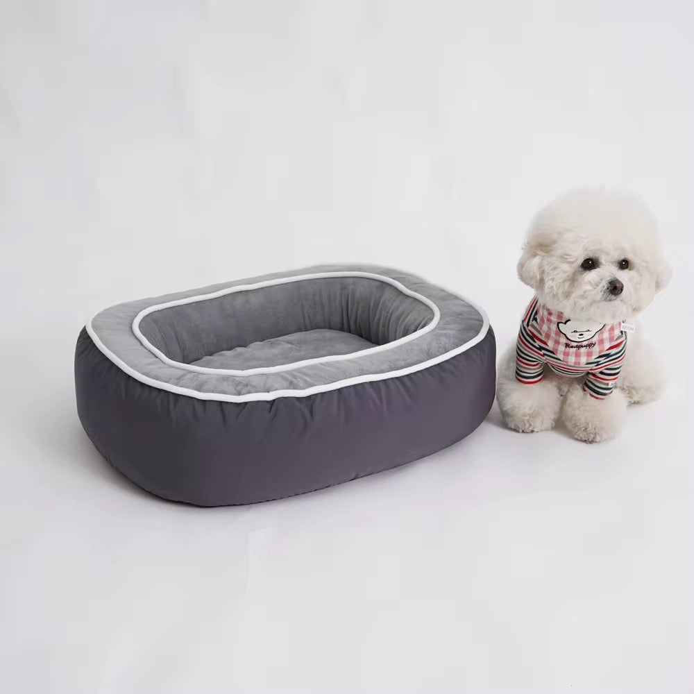 Luxury Washable Anti slip Bottom Dog Bed Pet Cushion with Removable Cover