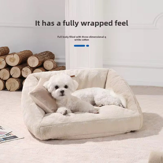 Luxury Soft Pet Sofa Bolster Couch